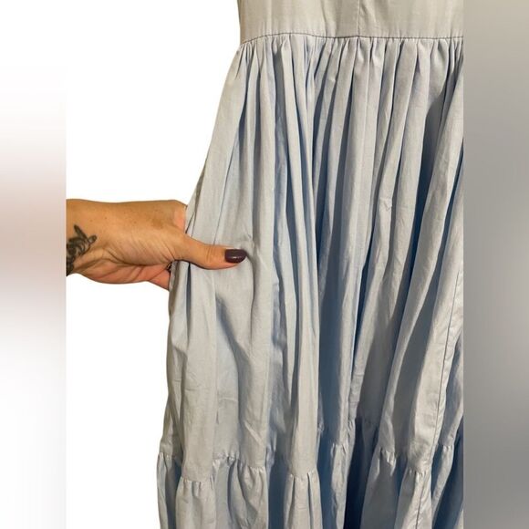 Anthropologie S/W/F V Neck Tiered Maxi Dress - Picture 9 of 14